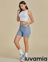 LUVAMIA Active Comfy Elastic Relaxed Fit Lounge Unlined Women Walkshorts