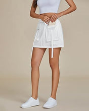 luvamia Skorts for Woman High Waisted Cargo Pocket Elastic Waist Fast Dry Casual Hiking Tennis Sports Skirts with Shorts