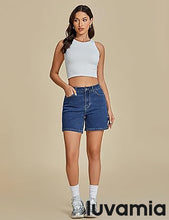 LUVAMIA Active Comfy Elastic Relaxed Fit Lounge Unlined Women Walkshorts