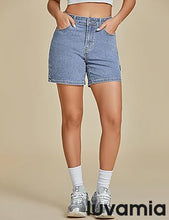 LUVAMIA Active Comfy Elastic Relaxed Fit Lounge Unlined Women Walkshorts