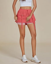 luvamia Skorts for Woman High Waisted Cargo Pocket Elastic Waist Fast Dry Casual Hiking Tennis Sports Skirts with Shorts