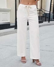 Women's High Rise Wide Leg Free Moving Stretch Ripped Jeans Pants Office-Friendly