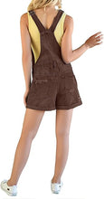 luvamia Women's Ripped Short Overalls Adjustable Denim Bib Overall Shorts Romper