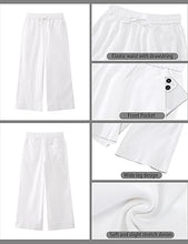 luvamia Wide Leg Jeans for Women High Waisted Cropped Pull On Jeans Elastic Wasit Drawstring Stretch Denim Trouser Pants
