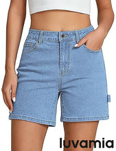 LUVAMIA Active Comfy Elastic Relaxed Fit Lounge Unlined Women Walkshorts