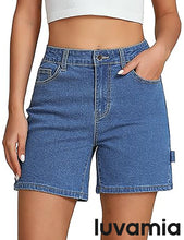 LUVAMIA Active Comfy Elastic Relaxed Fit Lounge Unlined Women Walkshorts