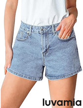 luvamia Jean Shorts for Women High Waisted Trendy Summer Casual Wide Leg Stretchy Denim Jorts Distressed Cut Off Shorts