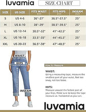 luvamia Straight Leg Jeans for Women Trendy Cropped High Waisted Cuffed Hem Stretchy Boyfriend Capri Jeans with Pockets
