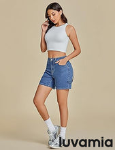 LUVAMIA Active Comfy Elastic Relaxed Fit Lounge Unlined Women Walkshorts