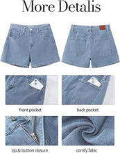 luvamia Jean Shorts for Women High Waisted Trendy Summer Casual Wide Leg Stretchy Denim Jorts Distressed Cut Off Shorts