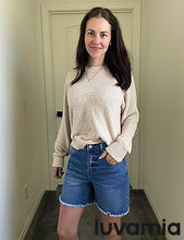 luvamia FleXclusive Jean Shorts for Women Trendy High Waisted Stretchy Denim Summer Raw Hem Mom Long Shorts Cutoff Jorts