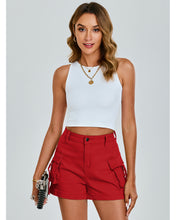 luvamia Jean Shorts for Women Trendy High Waisted Denim Shorts Carpenter Stretchy Summer Casual Mom Cut Off Jeans Shorts