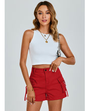 luvamia Jean Shorts for Women Trendy High Waisted Denim Shorts Carpenter Stretchy Summer Casual Mom Cut Off Jeans Shorts