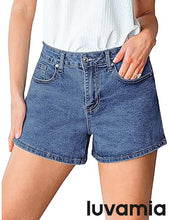 luvamia Jean Shorts for Women High Waisted Trendy Summer Casual Wide Leg Stretchy Denim Jorts Distressed Cut Off Shorts