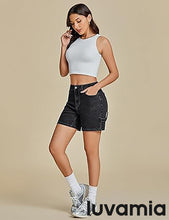 LUVAMIA Active Comfy Elastic Relaxed Fit Lounge Unlined Women Walkshorts