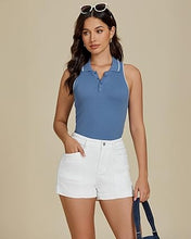 luvamia Jean Shorts for Women High Waisted Stretchy Denim Jorts Trendy Casual Distressed Cut Off Shorts with Pockets