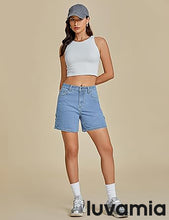 LUVAMIA Active Comfy Elastic Relaxed Fit Lounge Unlined Women Walkshorts