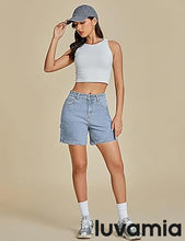 LUVAMIA Active Comfy Elastic Relaxed Fit Lounge Unlined Women Walkshorts