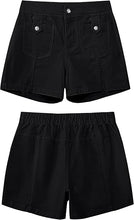 LUVAMIA Women's Lounge Lightweight Shorts High Rise Popular Summer Pocket Trendy Shorts