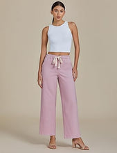 Women's High Rise Wide Leg Free Moving Stretch Ripped Jeans Pants Office-Friendly