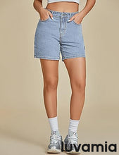 LUVAMIA Active Comfy Elastic Relaxed Fit Lounge Unlined Women Walkshorts