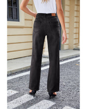 LUVAMIA Women's Straight Regular Stretch Denim High Rise Jeans