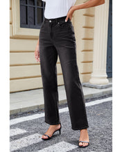 LUVAMIA Women's Straight Regular Stretch Denim High Rise Jeans