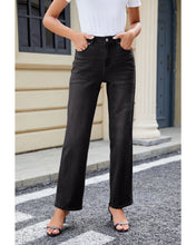 LUVAMIA Women's Straight Regular Stretch Denim High Rise Jeans