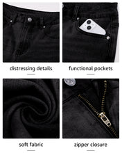 LUVAMIA Women's Straight Regular Stretch Denim High Rise Jeans