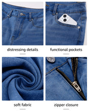 LUVAMIA Women's Straight Regular Stretch Denim High Rise Jeans