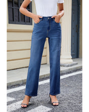 LUVAMIA Women's Straight Regular Stretch Denim High Rise Jeans