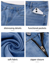 LUVAMIA Women's Straight Regular Stretch Denim High Rise Jeans