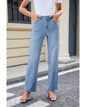 LUVAMIA Women's Straight Regular Stretch Denim High Rise Jeans