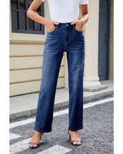 LUVAMIA Women's Straight Regular Stretch Denim High Rise Jeans