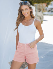 luvamia Jean Shorts for Women Trendy High Waisted Denim Shorts Carpenter Stretchy Summer Casual Mom Cut Off Jeans Shorts