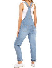 luvamia Women's Casual Stretch Adjustable Denim Bib Overalls Jeans Pants Jumpsuits