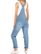 luvamia Women's Casual Stretch Adjustable Denim Bib Overalls Jeans Pants Jumpsuits