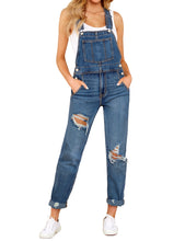 luvamia Women's Casual Stretch Adjustable Denim Bib Overalls Jeans Pants Jumpsuits