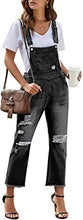 luvamia Women's Casual Stretch Adjustable Denim Bib Overalls Jeans Pants Jumpsuits