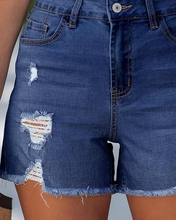 luvamia FleXclusive Jean Shorts for Women Trendy High Waisted Ripped Distressed Raw Hem Stretchy Denim Shorts Country Concert Outfit
