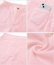 luvamia Wide Leg Jeans for Women Trendy High Waisted Flare Jeans Cropped Denim Pants Stretchy Baggy with Patch Pockets