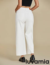LUVAMIA Women's 5-Pocket Denim High Waist Retro Wide Leg Jean Styles
