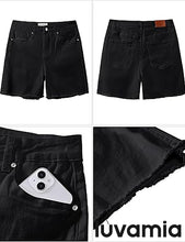 Luvamia Women's Casual Denim Walkshorts Summer Straight