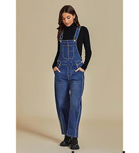 LUVAMIA Women's  Barrel Leg Style Sleeveless Overall with Pocket and Adjustable Strap