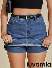Women's Classic Shorts Skirt Jean Garment Denim Skort