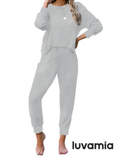 luvamia Women Tie Dye Pajama Sets Long Sleeve Tops and Pants PJ Sets Joggers Loungewear Sleepwear