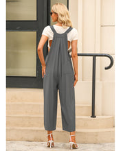 luvamia Jumpsuits for Women Casual Loose Wide Leg Boho Overall Jumpsuit Baggy Summer Outfits with Pockets Bib Overalls