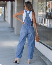 luvamia FleXclusive Denim Overalls for Women Barrel Leg Baggy Loose Fit Bib Stretchy Jean Jumpsuit Adjustable Strap Casual Overall