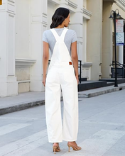 luvamia FleXclusive Denim Overalls for Women Barrel Leg Baggy Loose Fit Bib Stretchy Jean Jumpsuit Adjustable Strap Casual Overall