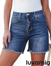 Luvamia Women's Casual Denim Walkshorts Summer Straight